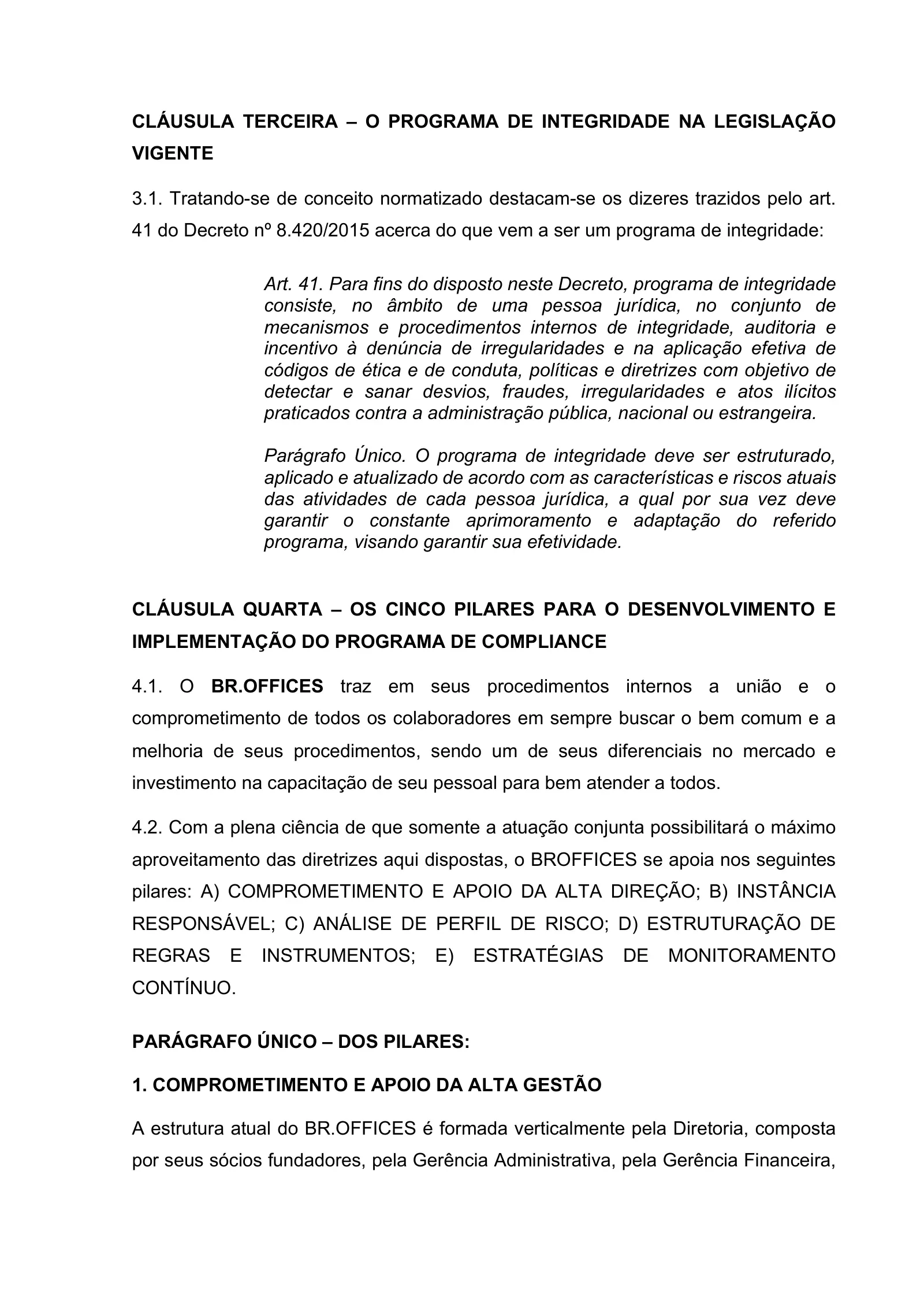 Manual de Integridade, página 4