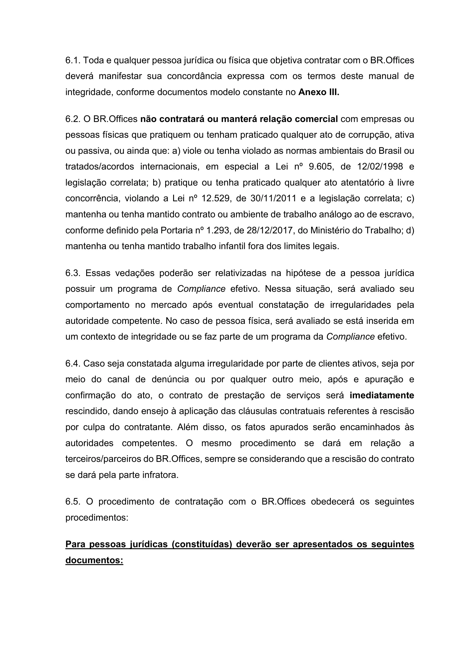 Manual de Integridade, página 8
