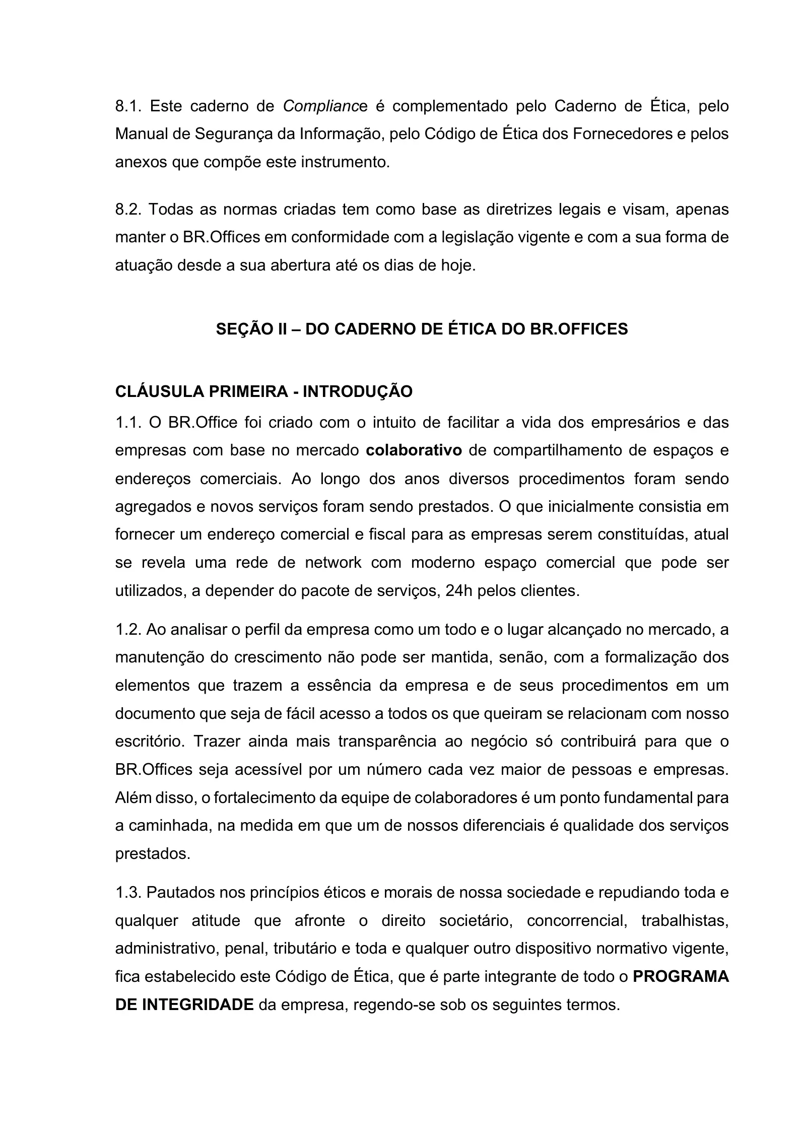 Manual de Integridade, página 12