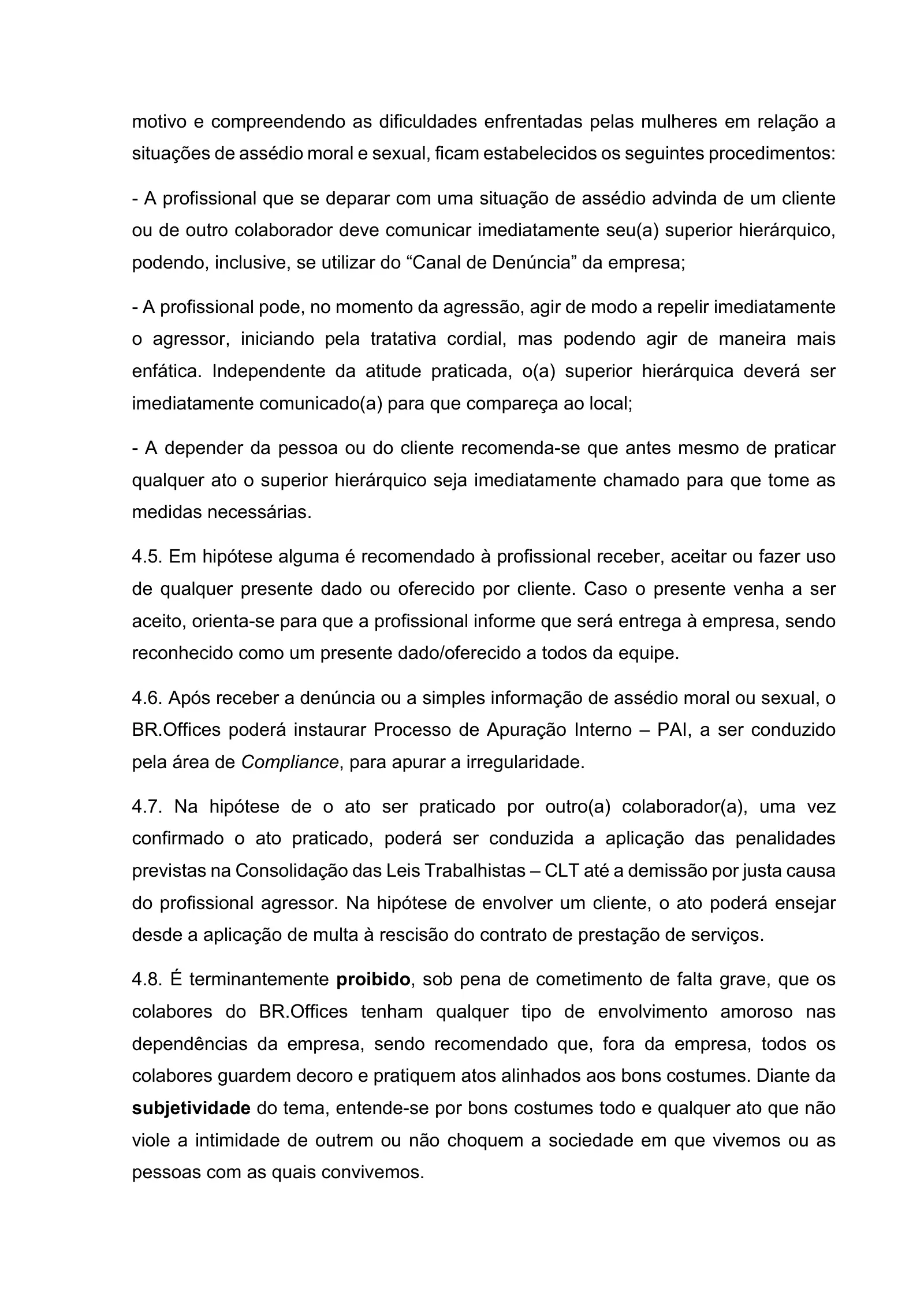 Manual de Integridade, página 16