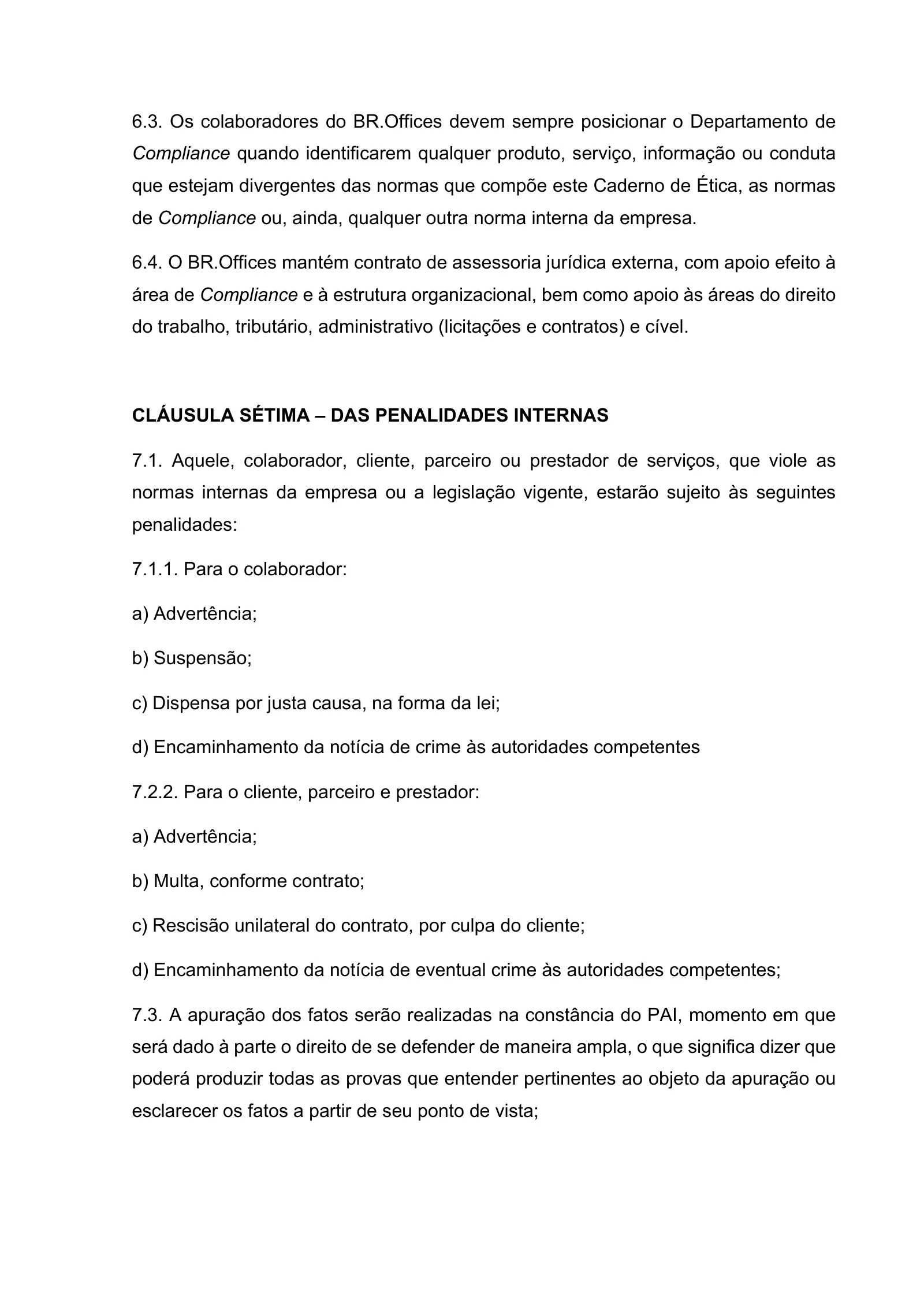 Manual de Integridade, página 19