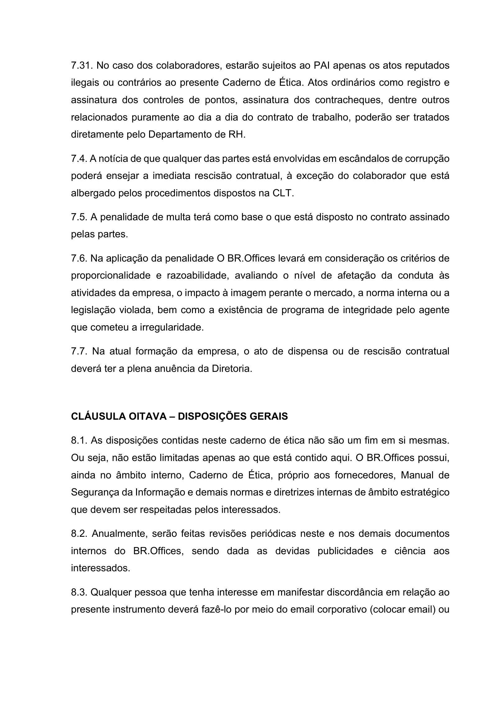 Manual de Integridade, página 20