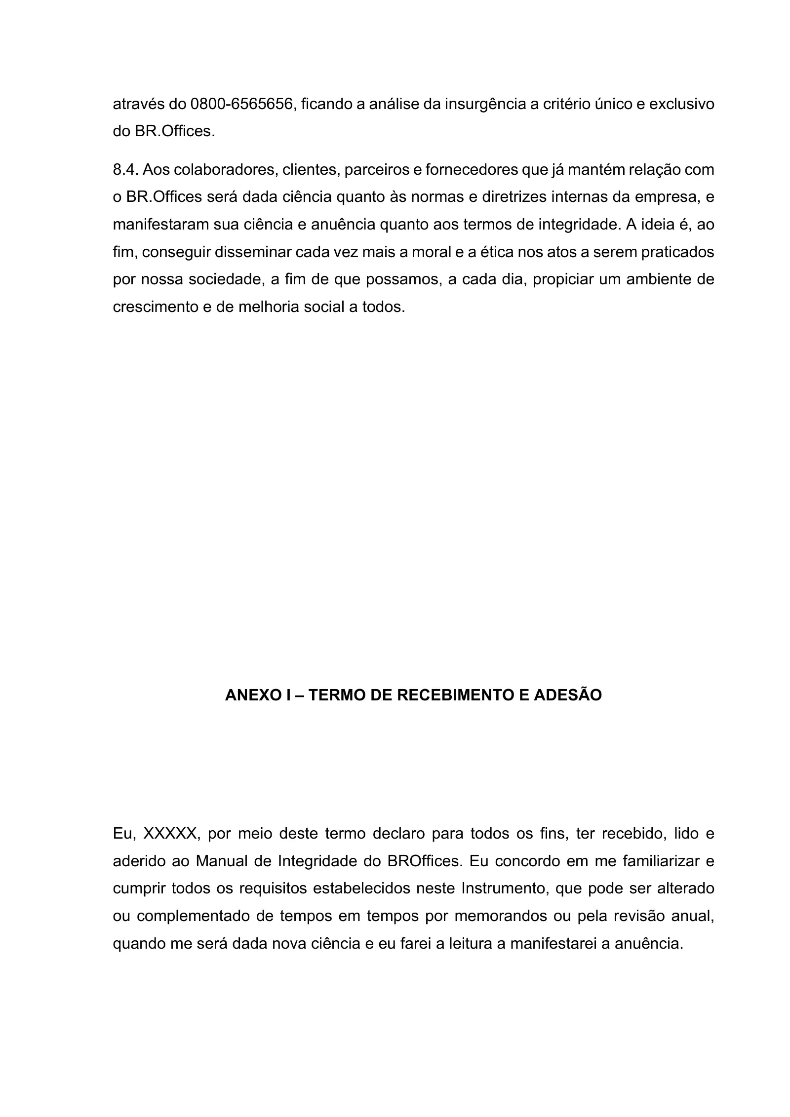 Manual de Integridade, página 21