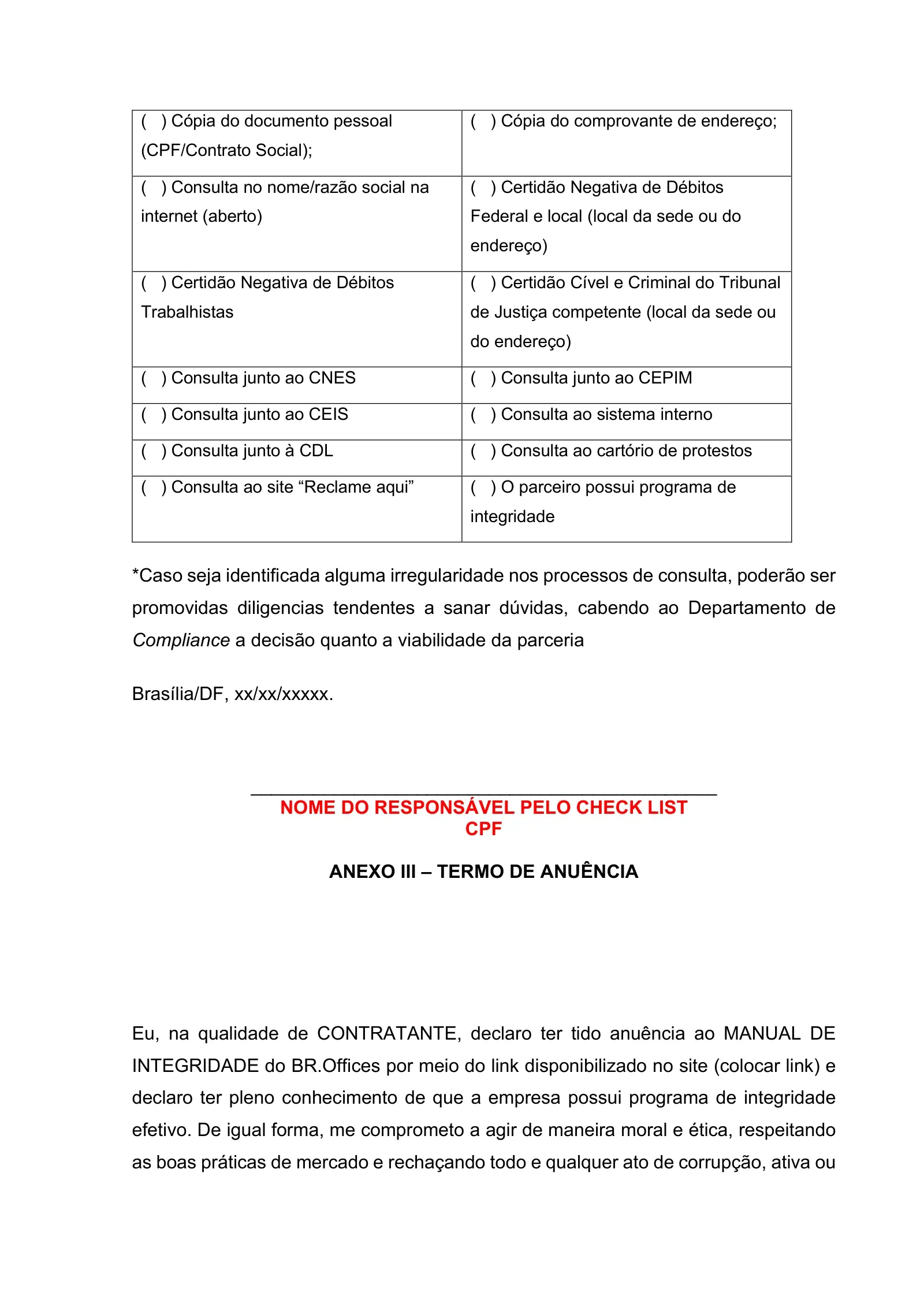 Manual de Integridade, página 23